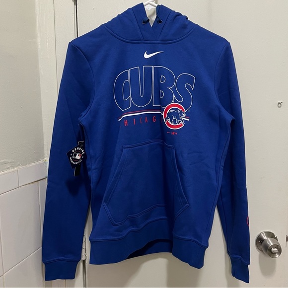 Nike genuine MLB Chicago Cubs sweatshirt with hood - Picture 1 of 5